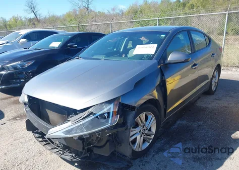 2019 Hyundai Elantra Sel z USA, uszkodzony, nr VIN 5NPD84LF6KH406467